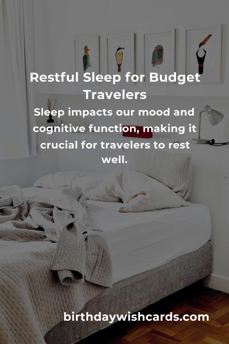 Sleep Soundly: A Budget Traveler's Guide to Quality Rest in 2025