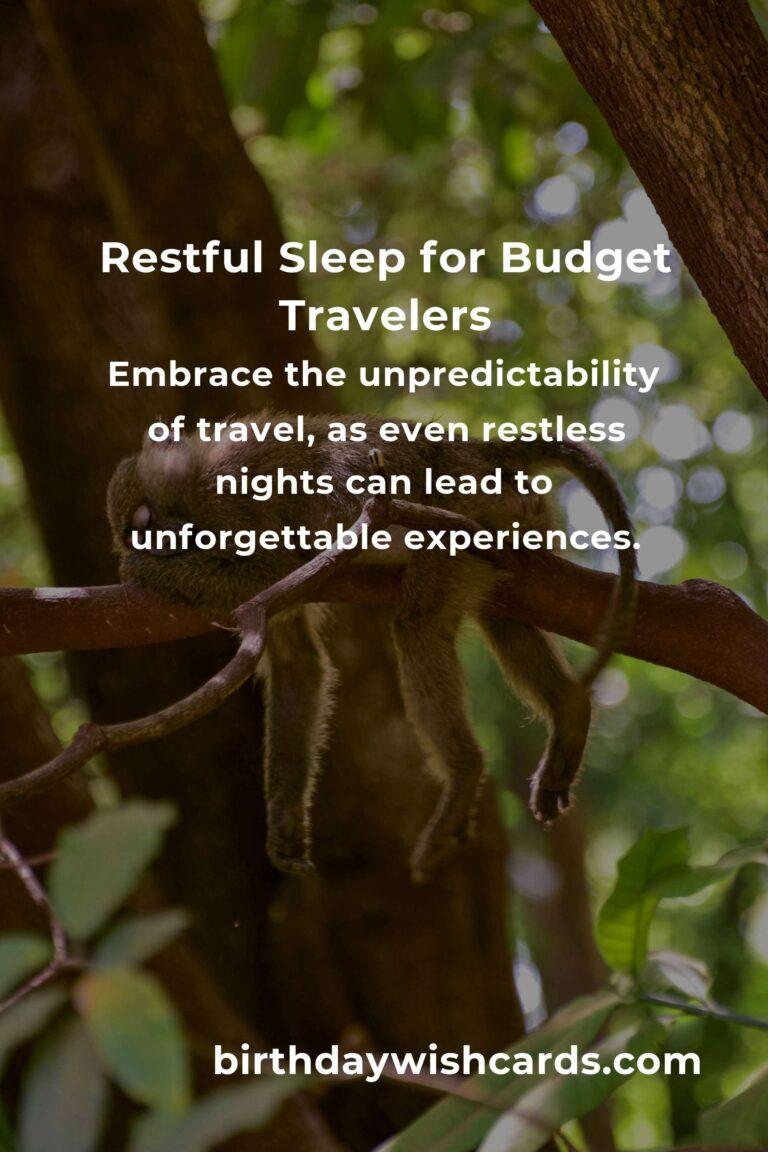 Sleep Soundly: A Budget Traveler's Guide to Quality Rest in 2025