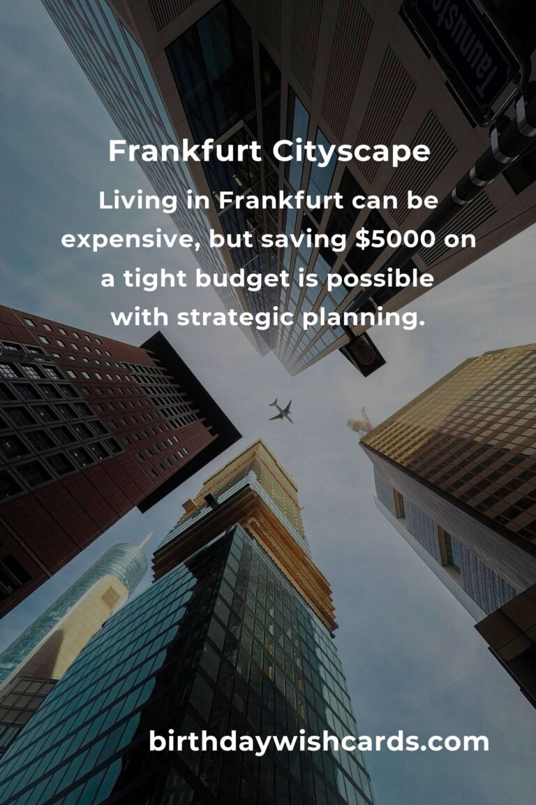 Smart Strategies to Save $5000 in Frankfurt on a Tight Budget