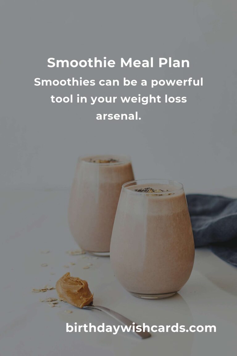 Smoothie Recipes Meal Plan for Effective Weight Loss