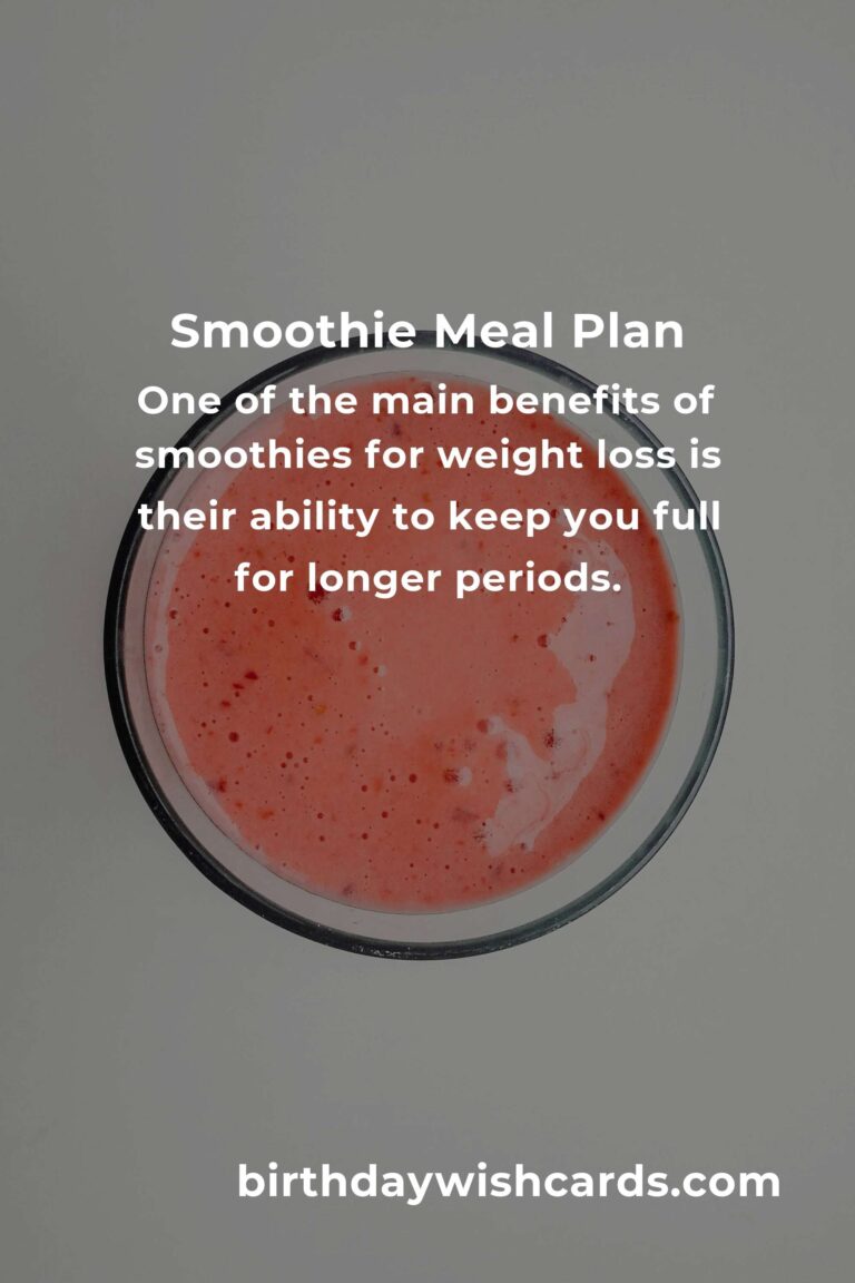 Smoothie Recipes Meal Plan for Effective Weight Loss