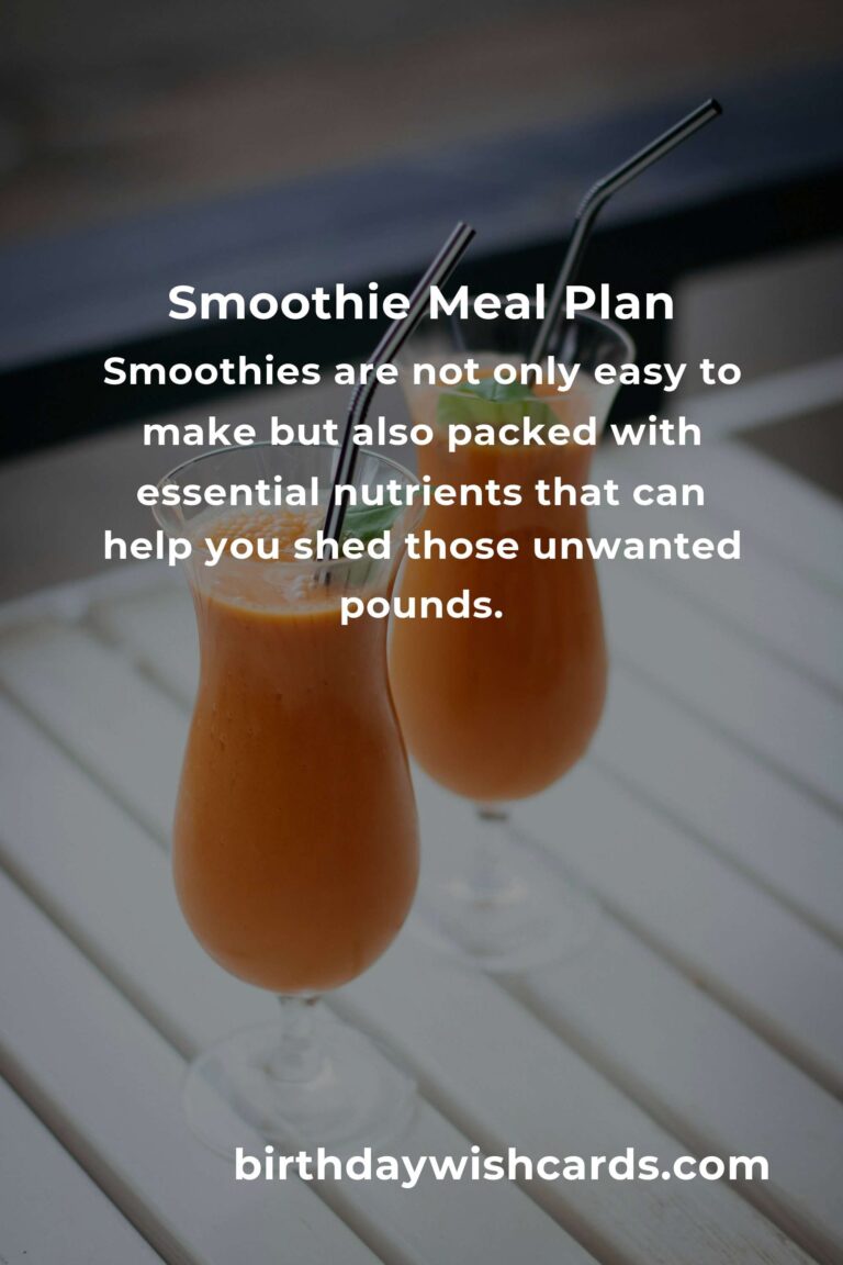 Smoothie Recipes Meal Plan for Effective Weight Loss
