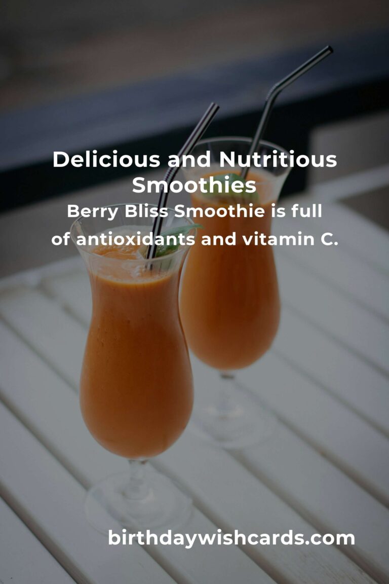 Smoothie Recipes for New Parents: A Complete Guide to Nourishment and Energy