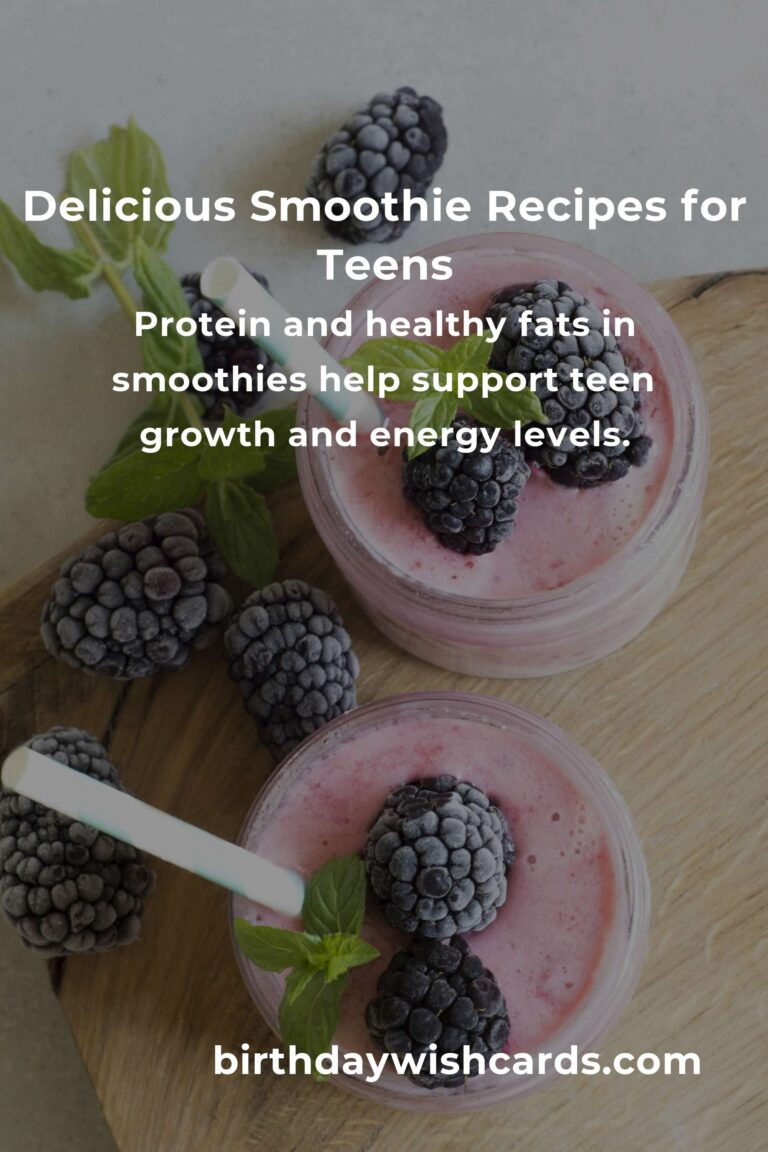 Smoothie Recipes for Teens: Fueling Young Minds and Bodies