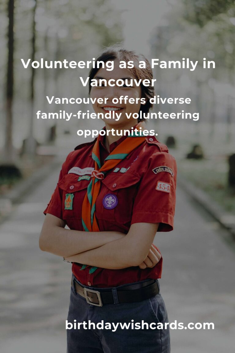 Start Volunteering in Vancouver: A Heartfelt Guide for Parents