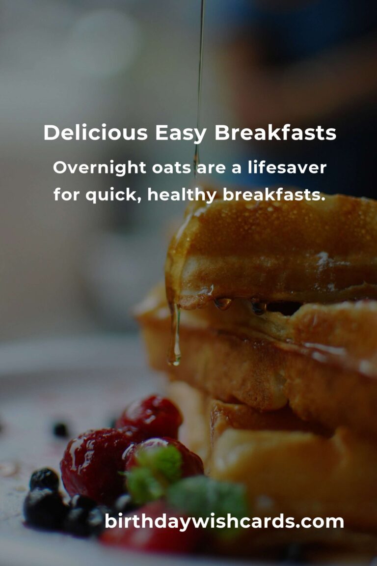 Start Your Day Right: Easy Breakfast Recipes for Busy Food Lovers