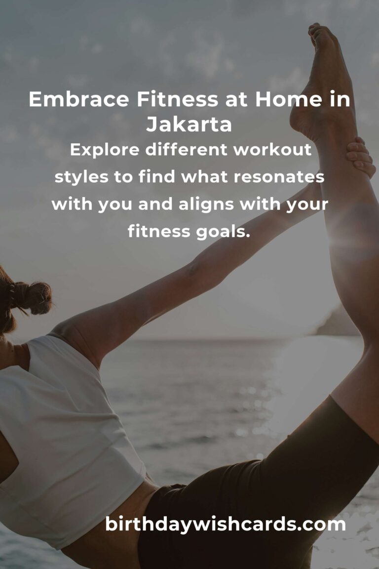 Starting Your Home Workout Journey in Jakarta: A Beginner's Guide to Fitness and Wellbeing