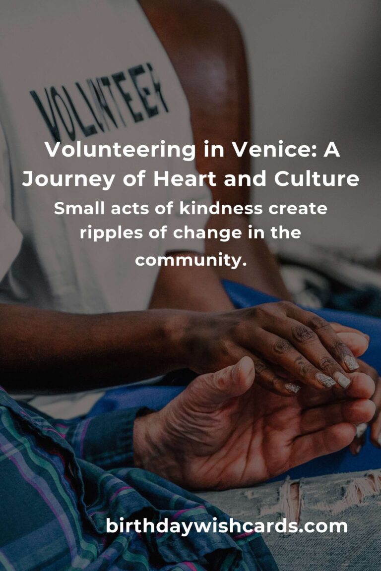 Starting Your Volunteering Journey in Venice: A Heartfelt Guide for Young Adults