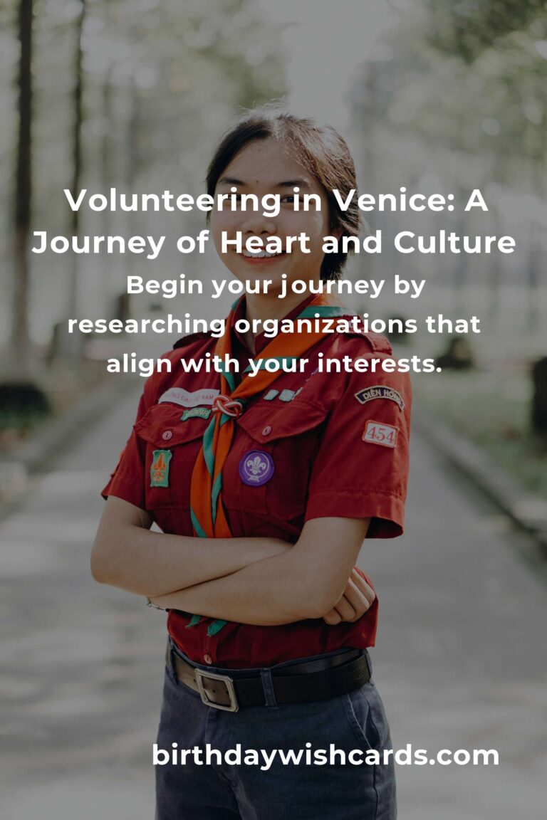 Starting Your Volunteering Journey in Venice: A Heartfelt Guide for Young Adults