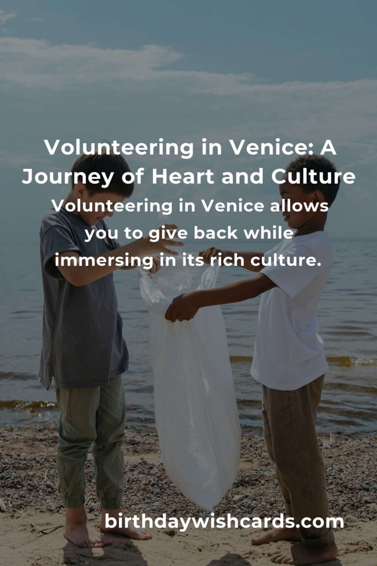 Starting Your Volunteering Journey in Venice: A Heartfelt Guide for Young Adults