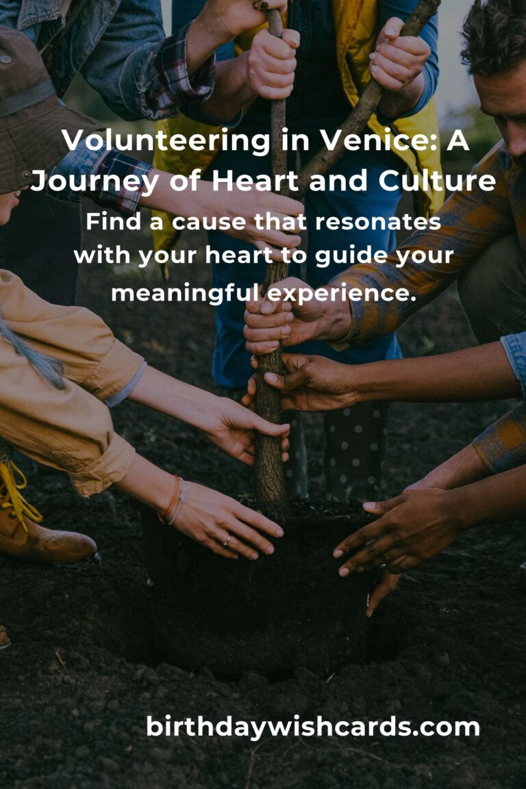 Starting Your Volunteering Journey in Venice: A Heartfelt Guide for Young Adults
