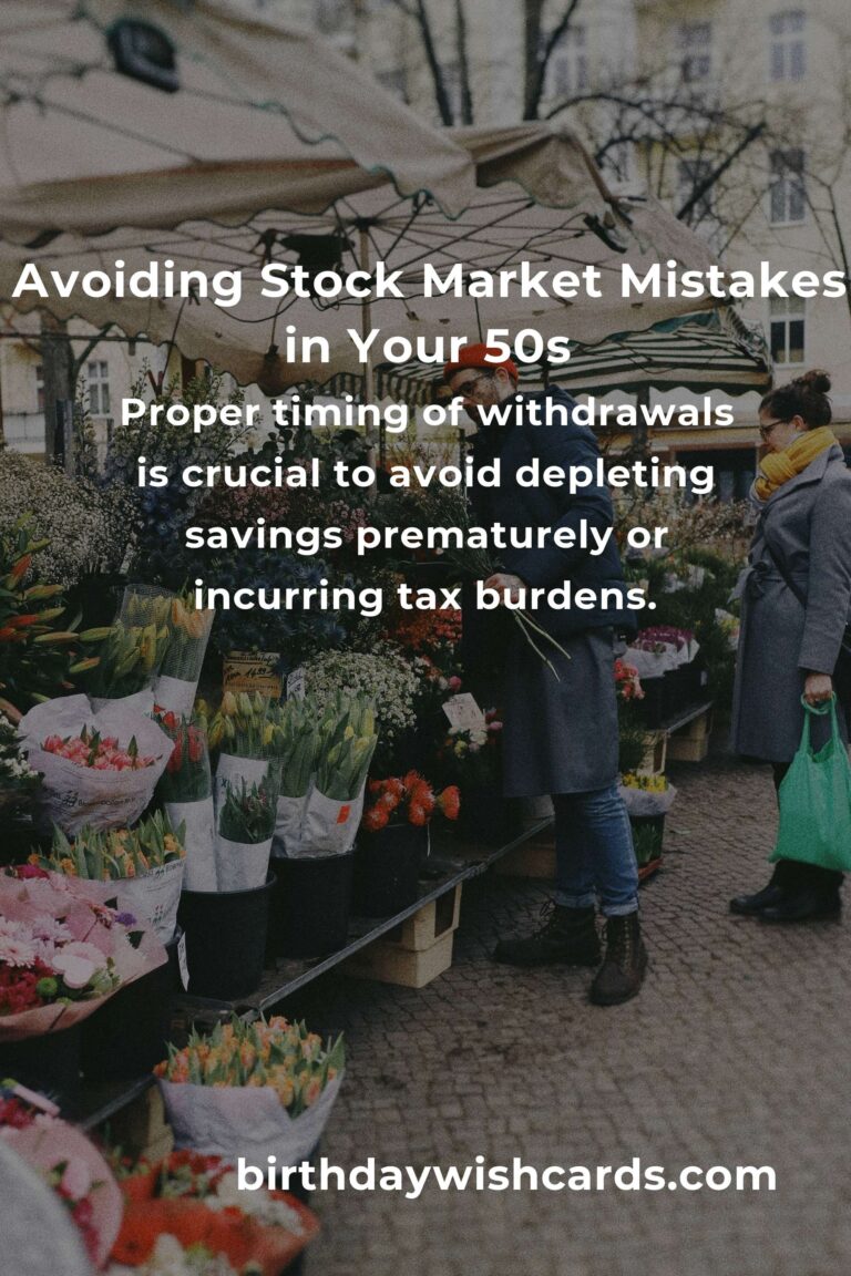 Stock Market Mistakes to Avoid in Your 50s