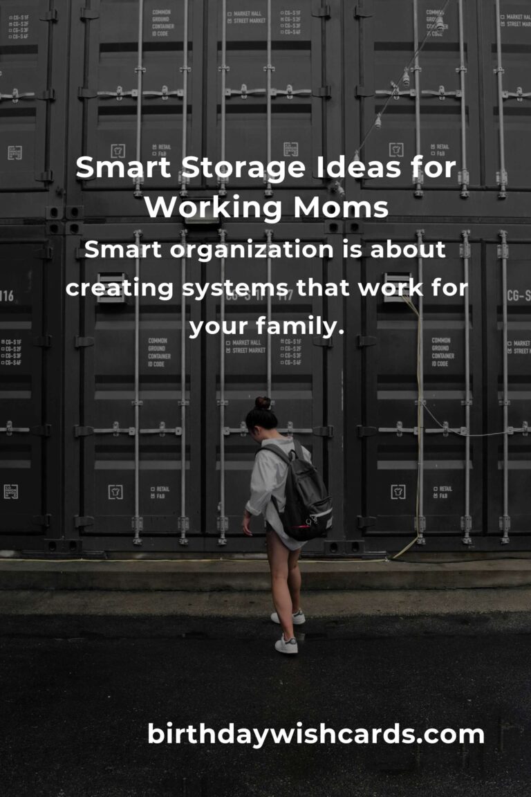 Storage Solutions for Working Moms: Balancing Life with a Touch of Order