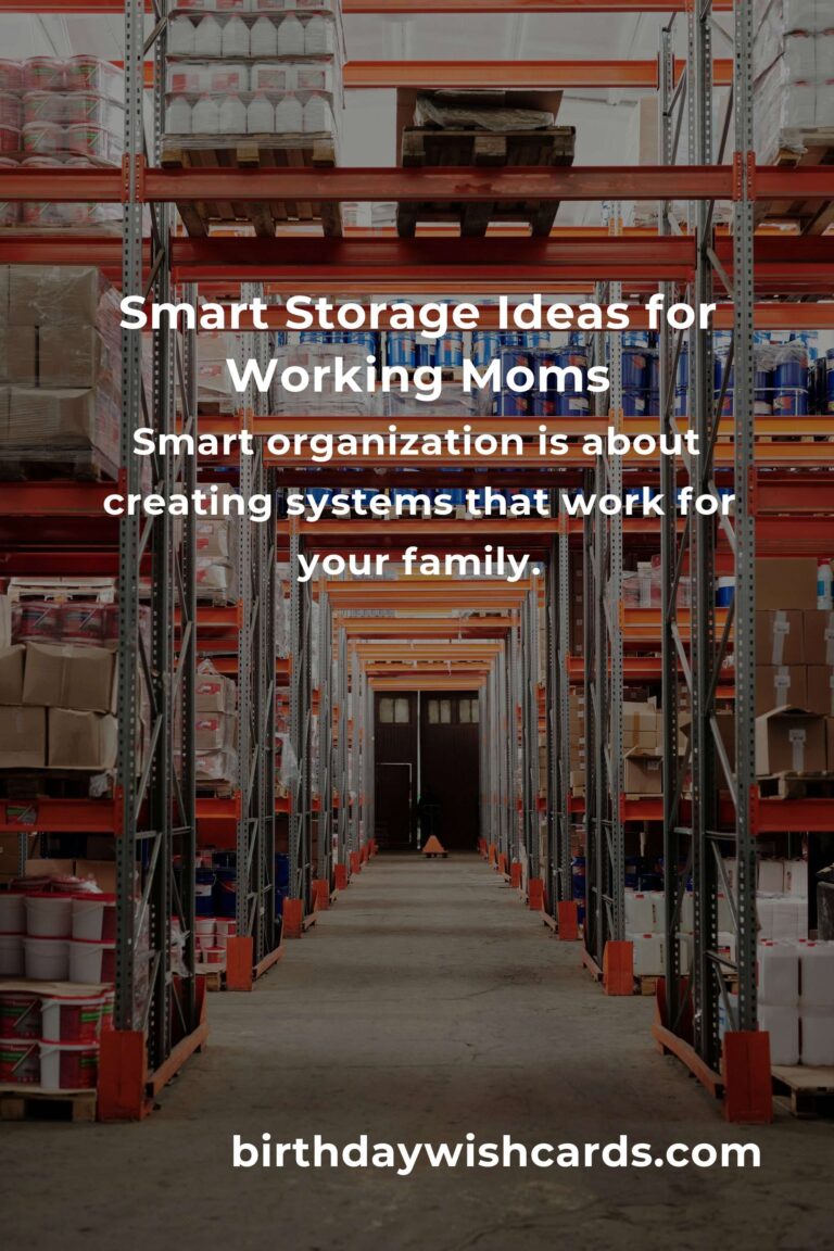Storage Solutions for Working Moms: Balancing Life with a Touch of Order