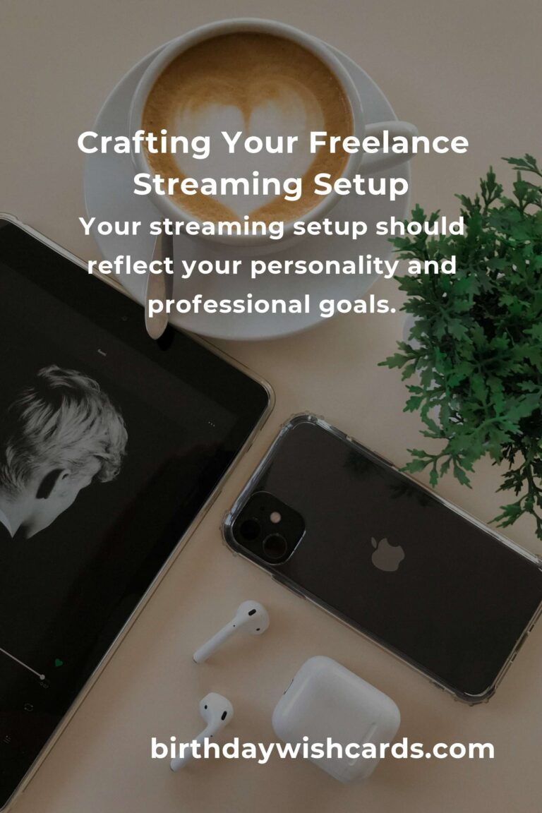 Streaming Setup: Crafting Your Freelance Dream with Empathy and Precision