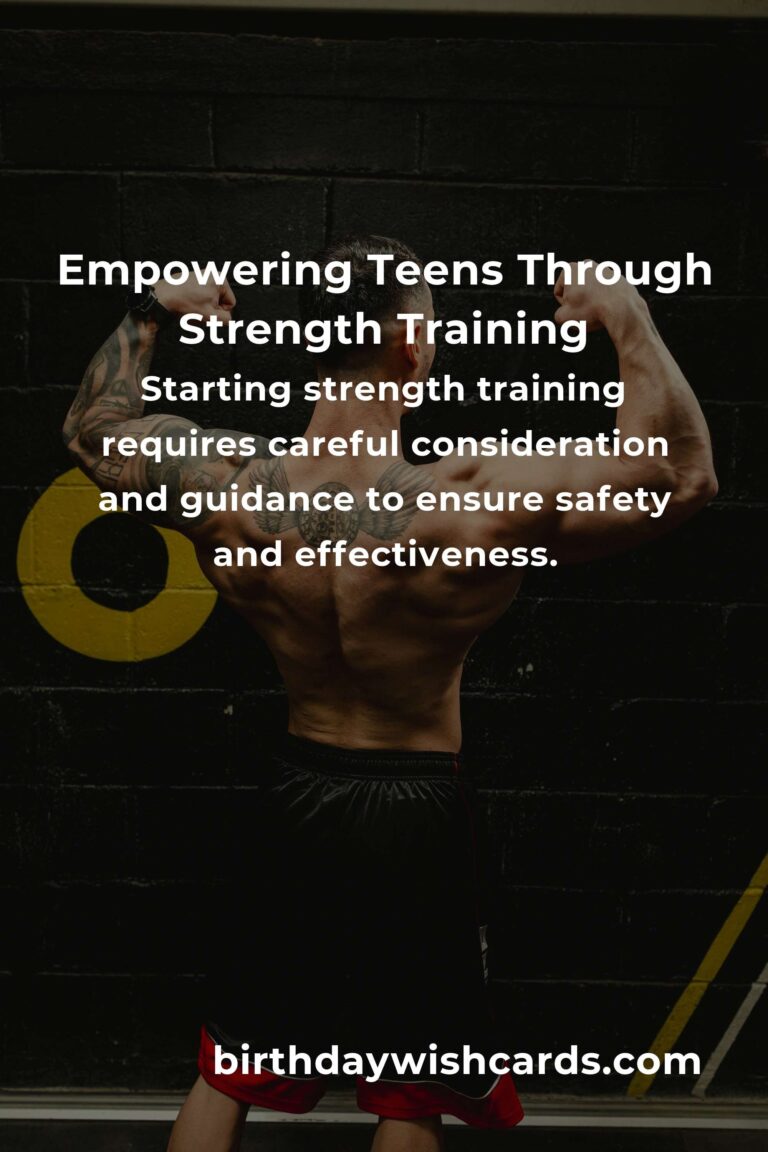 Strength Training for Teens: Building Confidence and Muscles Safely