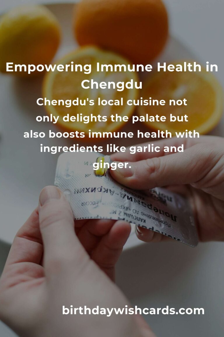 Strengthening Your Immune System in Chengdu: Daily Habits for a Healthier Life