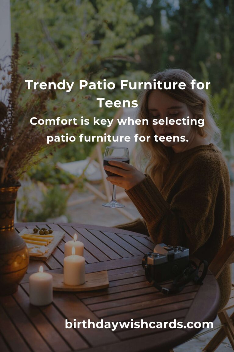 Stylish and Functional Patio Furniture Ideas for Teens