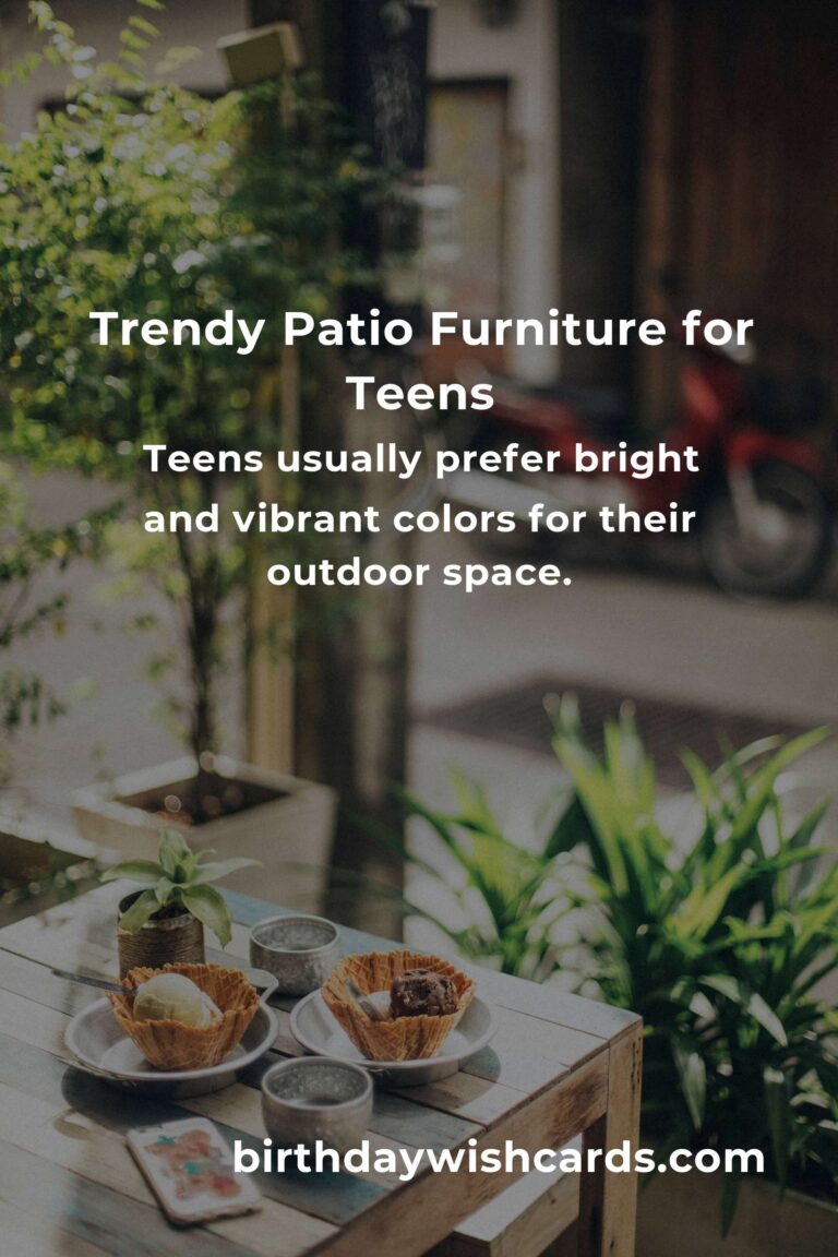 Stylish and Functional Patio Furniture Ideas for Teens