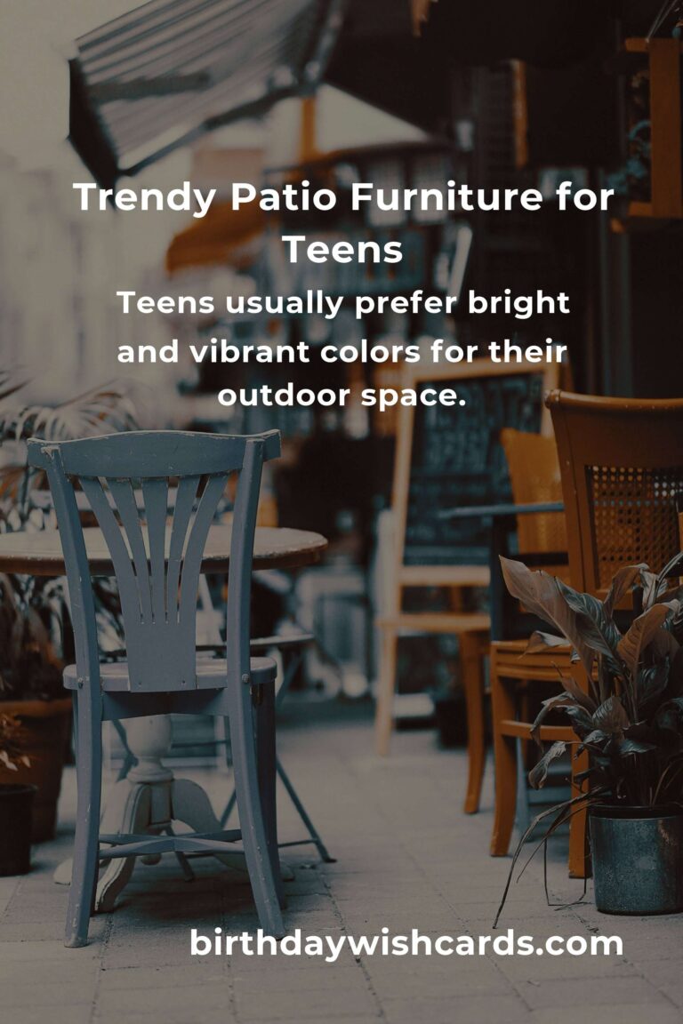 Stylish and Functional Patio Furniture Ideas for Teens