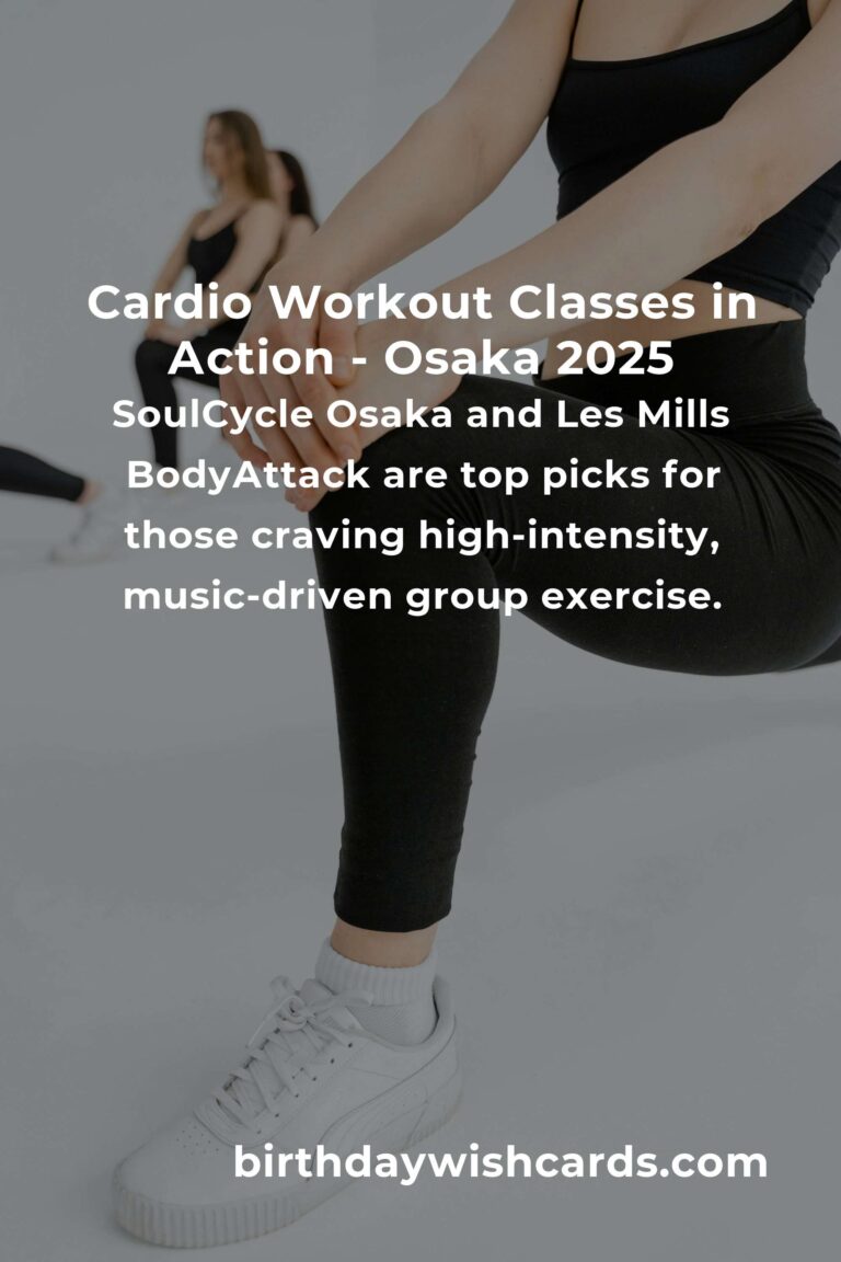 Sweat, Smile, Repeat: The Best Cardio Workout Classes in Osaka for 2025