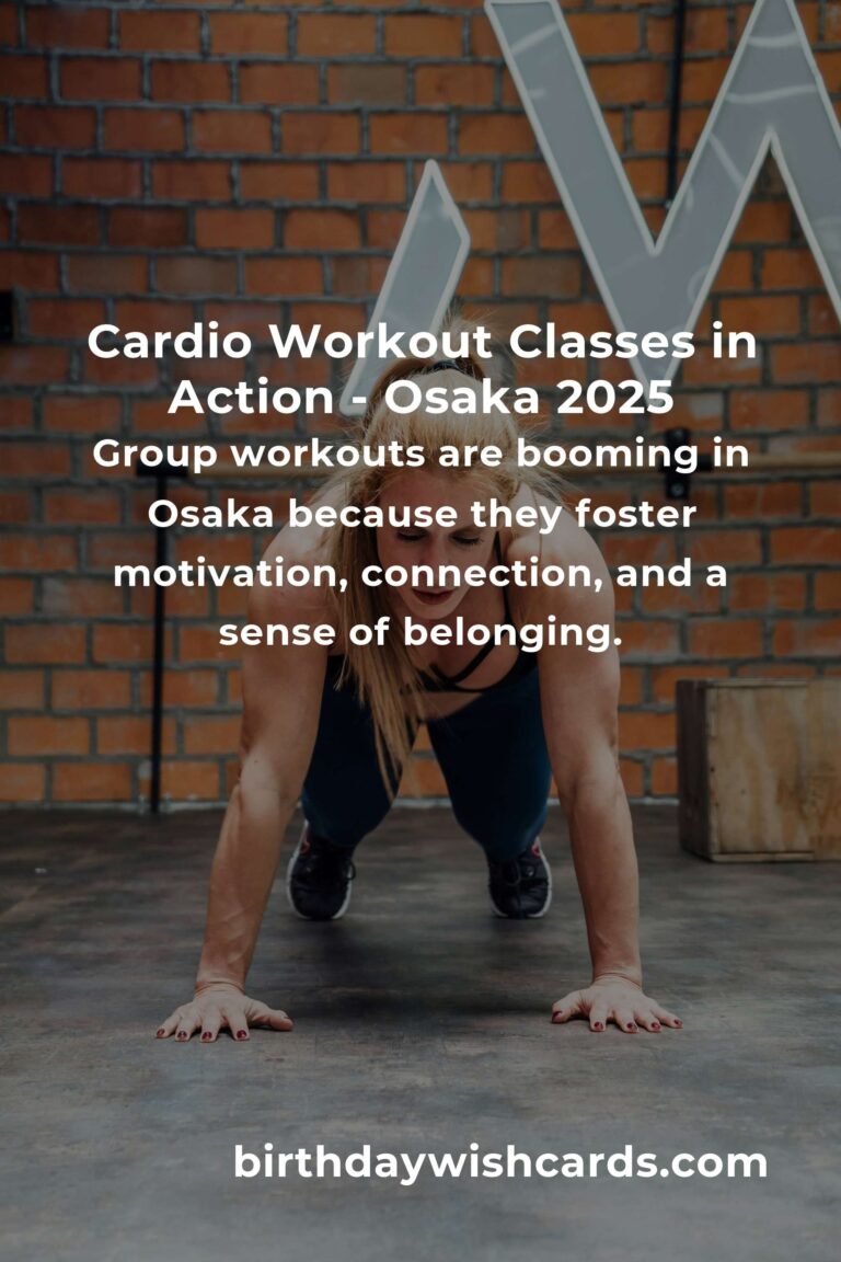 Sweat, Smile, Repeat: The Best Cardio Workout Classes in Osaka for 2025