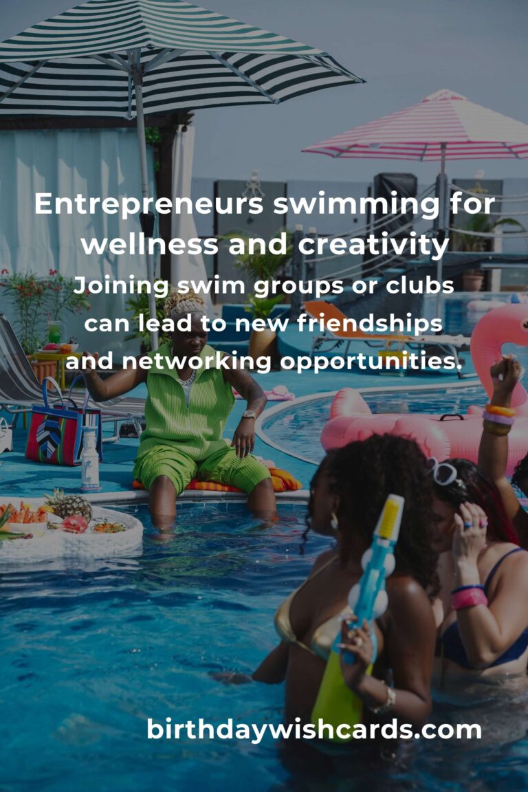 Swimming for Entrepreneurs: Dive Into Success Beyond the Boardroom