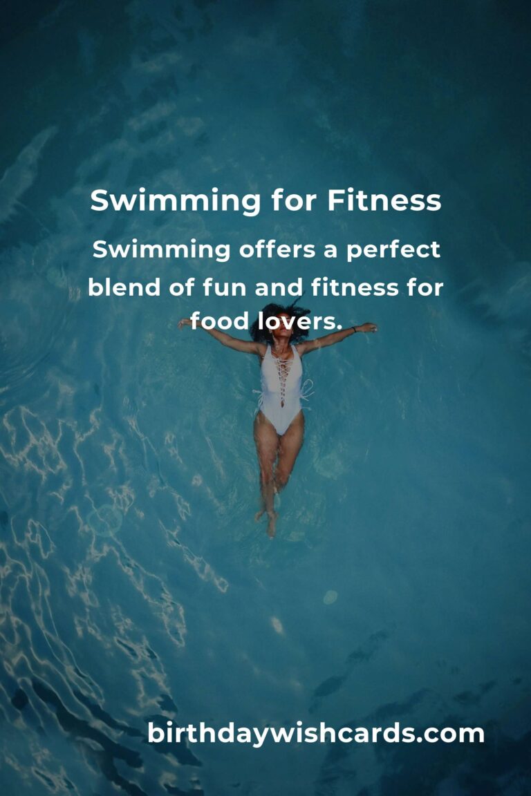 Swimming for Food Lovers: Dive into Fitness