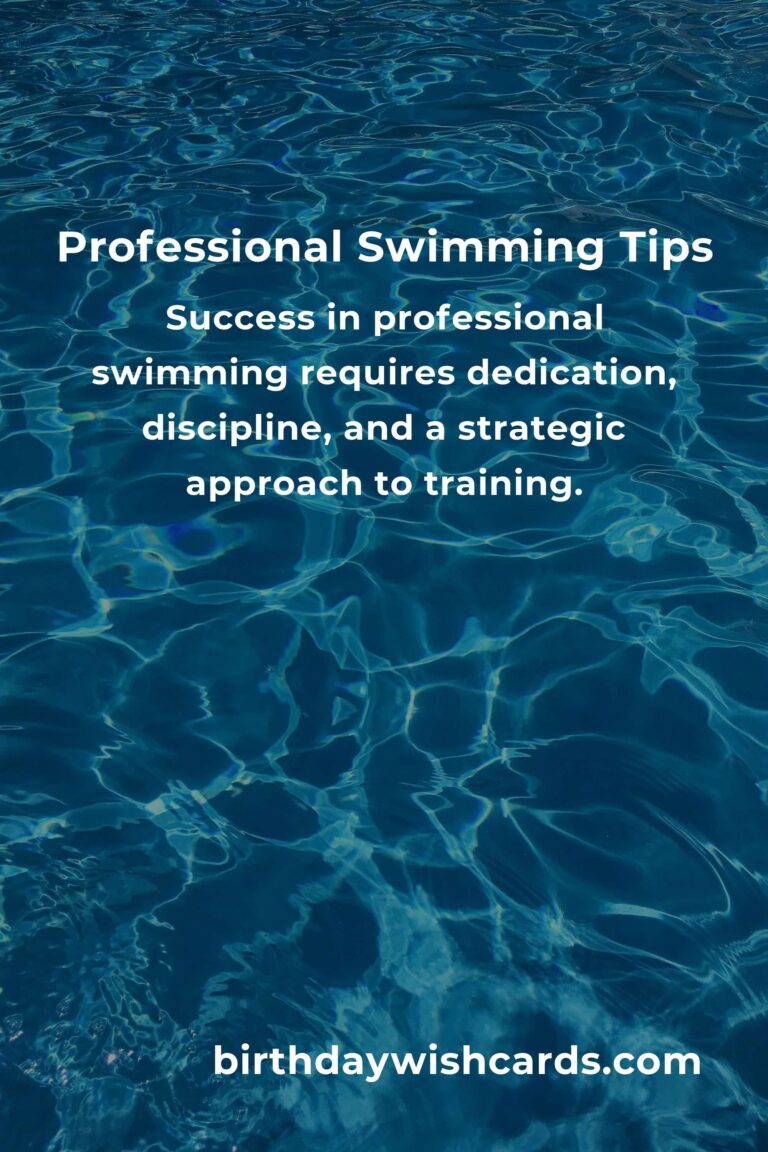 Swimming for Professionals: Getting Started