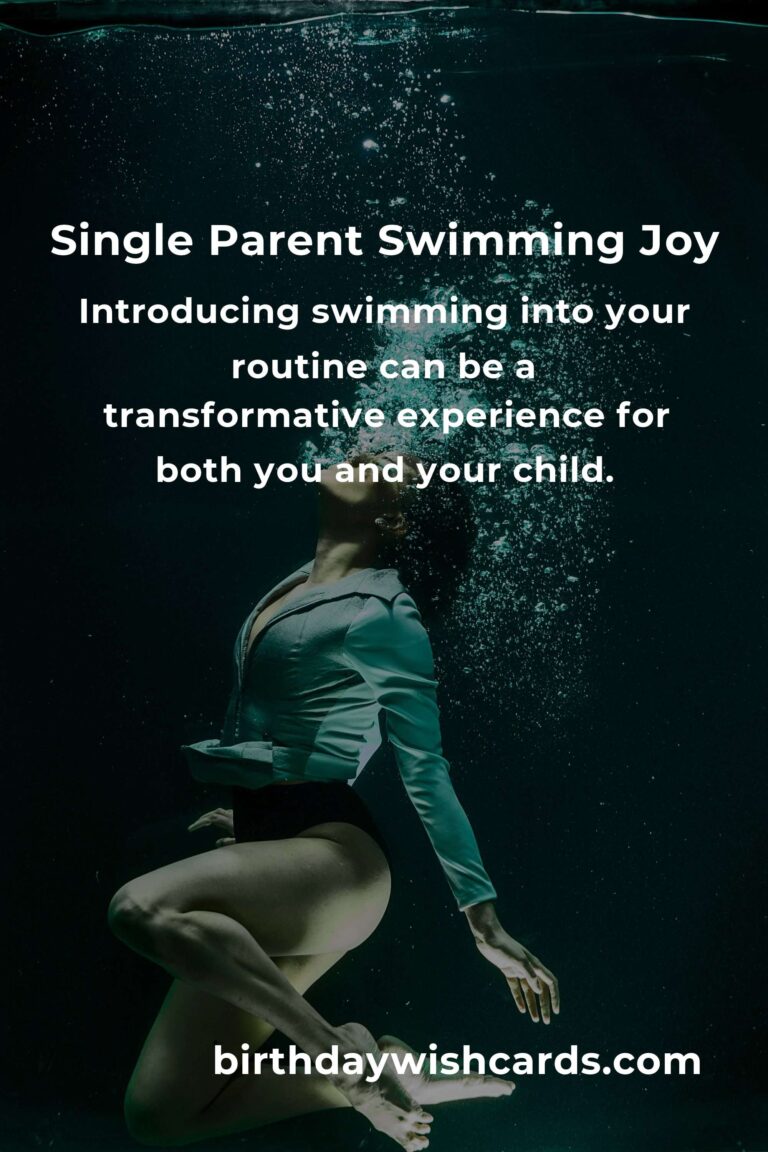 Swimming for Single Parents: Dive into Joy and Well-being Together