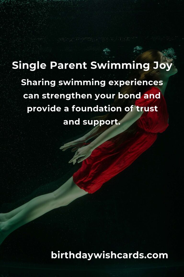 Swimming for Single Parents: Dive into Joy and Well-being Together