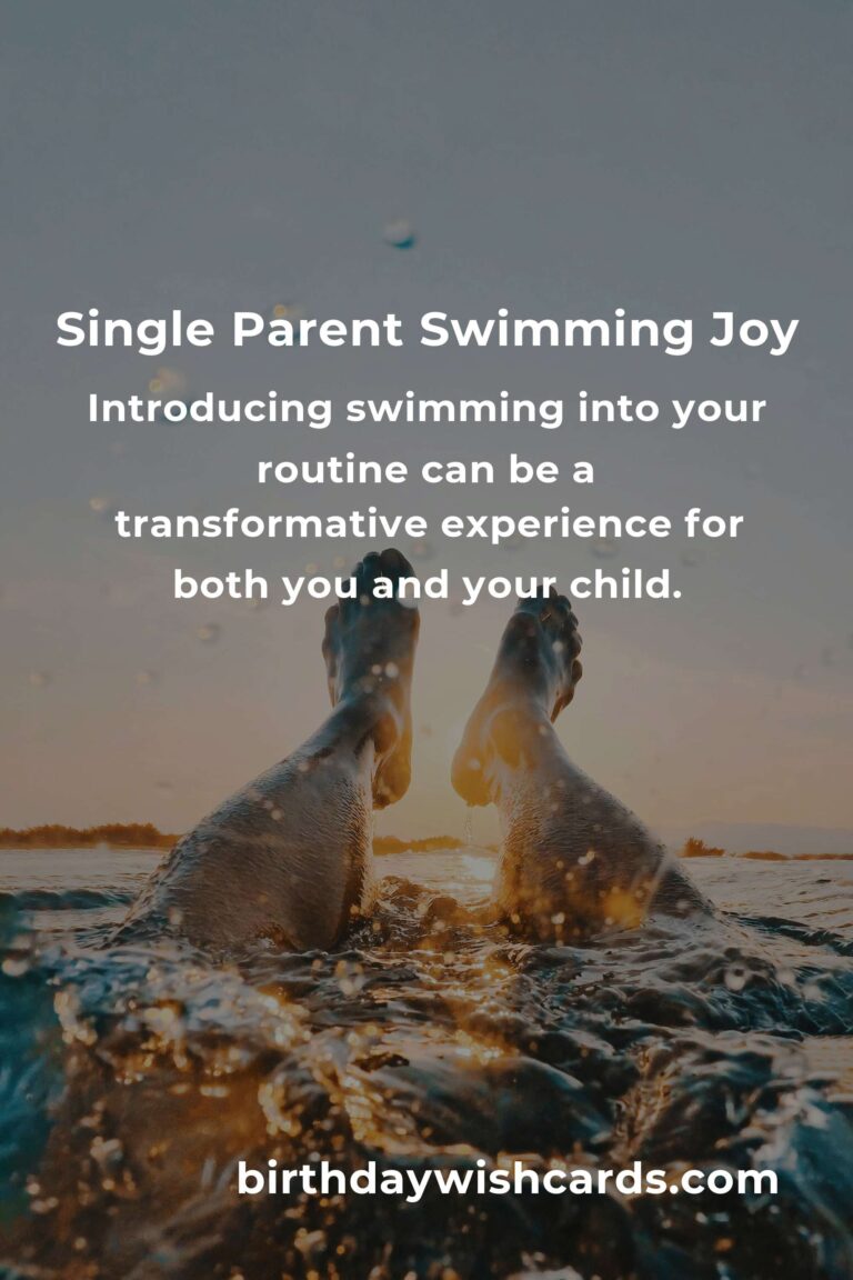 Swimming for Single Parents: Dive into Joy and Well-being Together