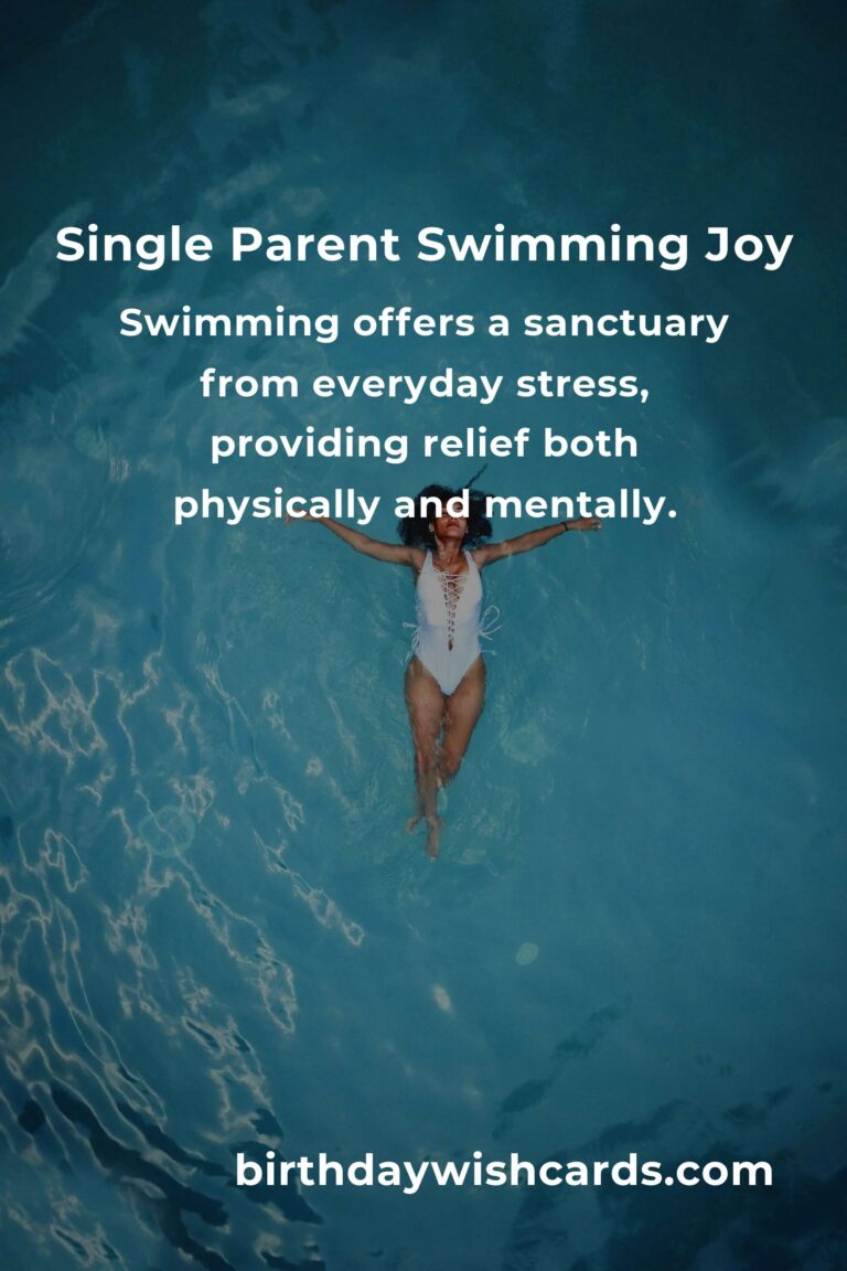 Swimming for Single Parents: Dive into Joy and Well-being Together