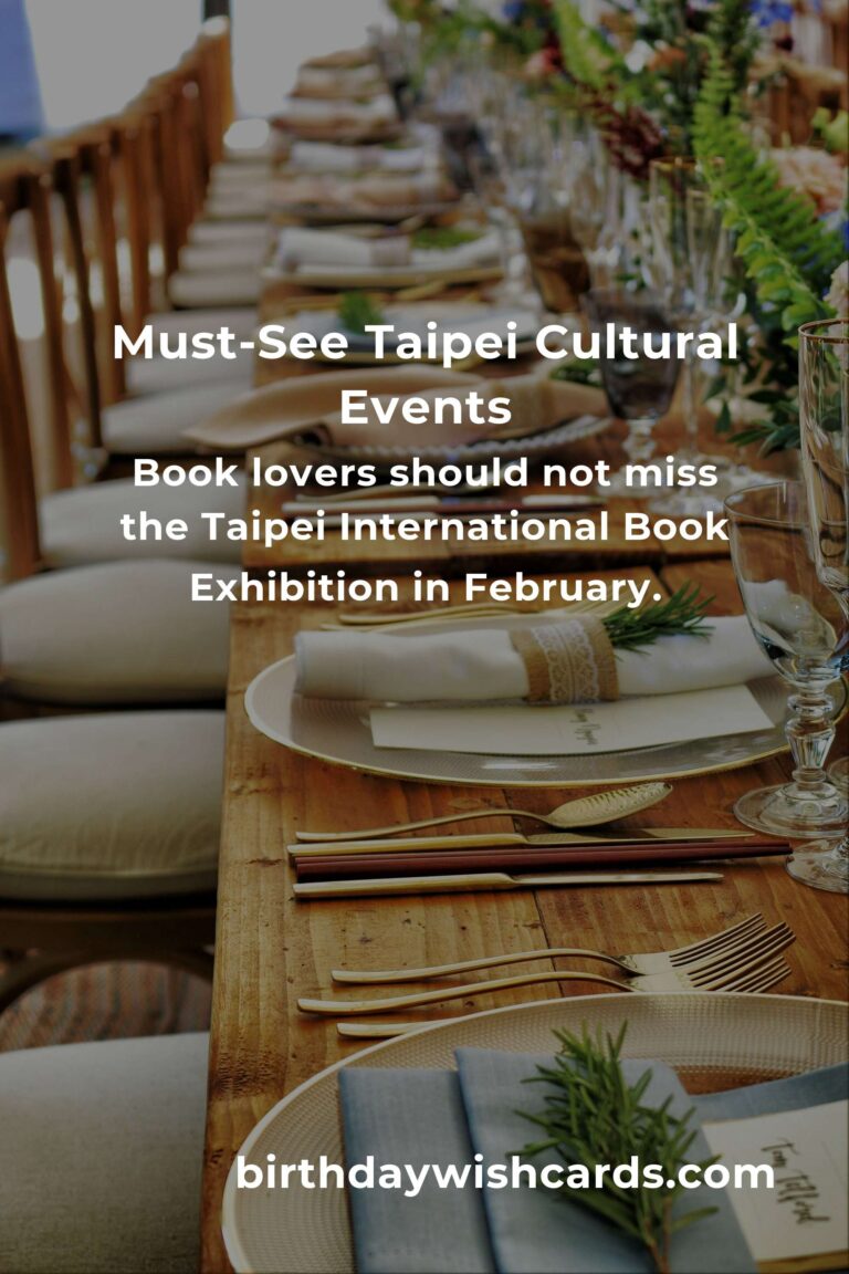 Taipei Cultural Events You Can’t Miss in 2025