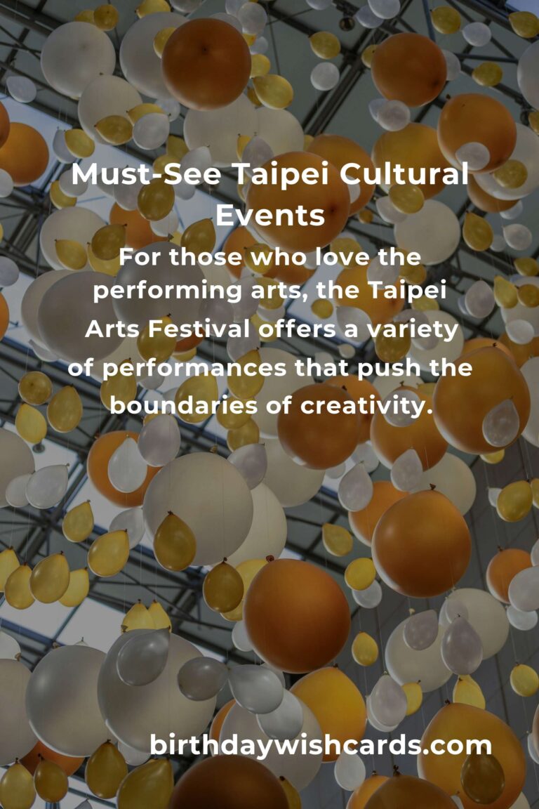 Taipei Cultural Events You Can't Miss in 2025