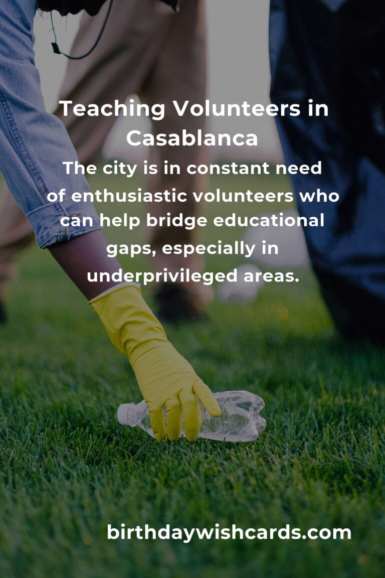 Teaching Volunteer Opportunities in Casablanca: Making a Difference