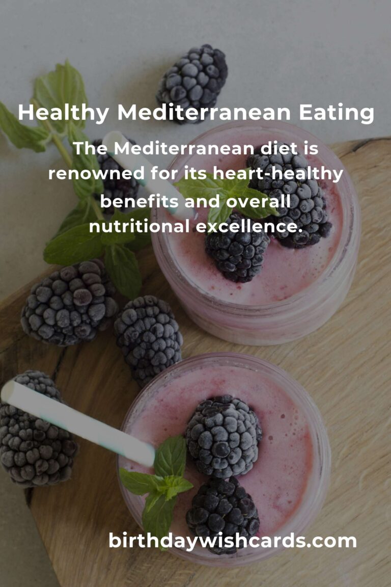 The Benefits of a Healthy Mediterranean Diet for Seniors