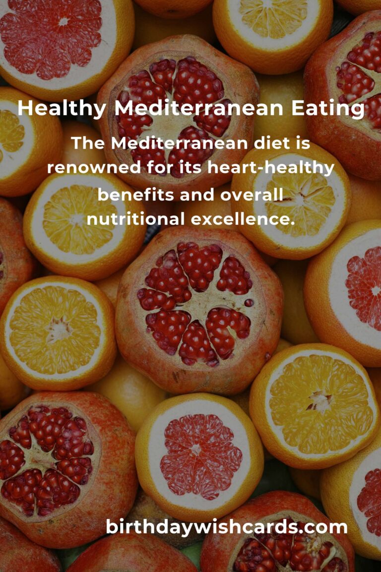 The Benefits of a Healthy Mediterranean Diet for Seniors