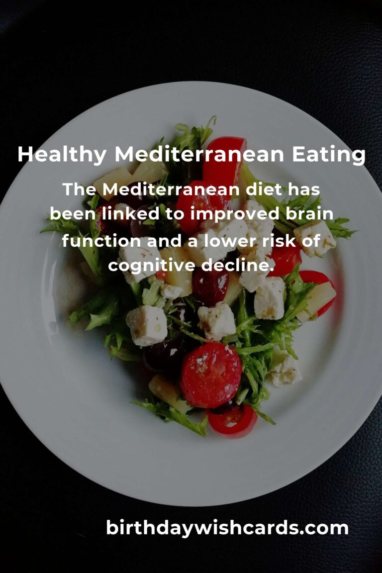 The Benefits of a Healthy Mediterranean Diet for Seniors