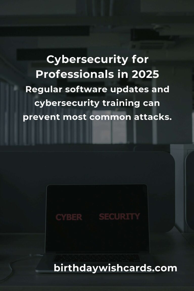 The Best Cybersecurity for Professionals in 2025: Protecting Your Future in a Digital World