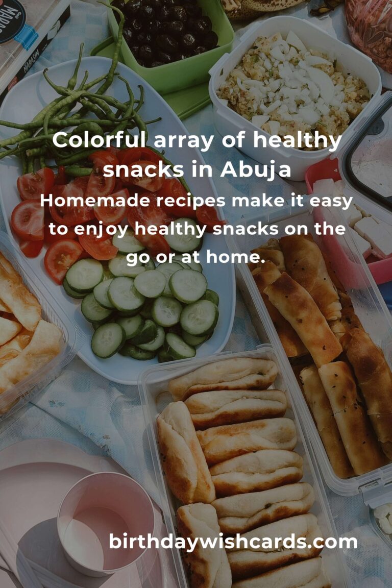 The Best Healthy Snacks in Abuja for 2025: Where Wellness Meets Flavor