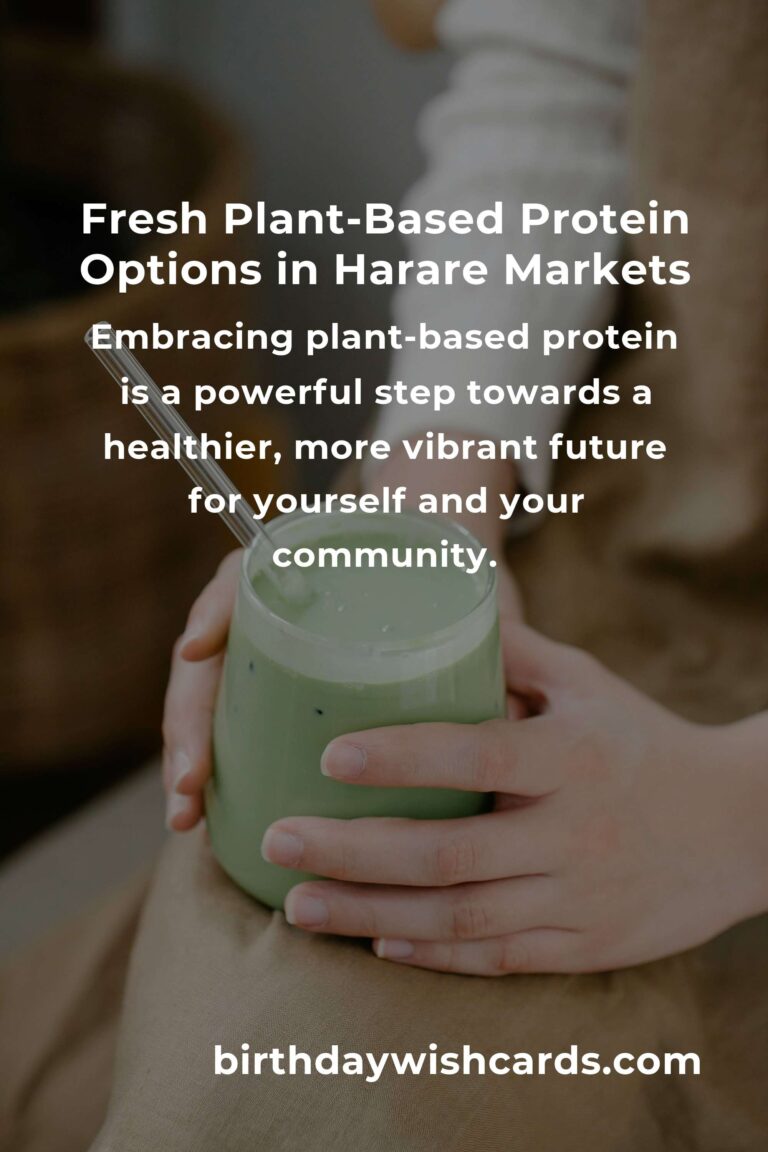 The Best Plant-Based Protein in Harare for 2025: Nourishing Your Body and the Planet