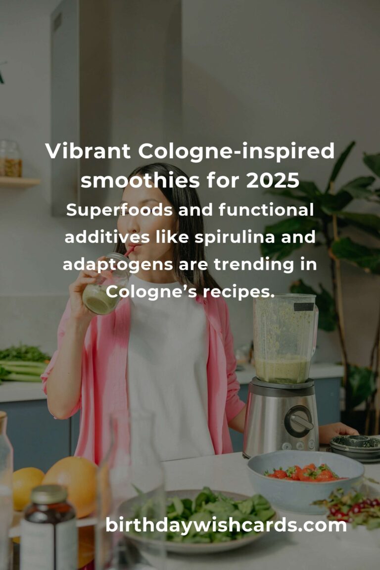 The Best Smoothie Recipes in Cologne for 2025: A Fresh Taste of the Future