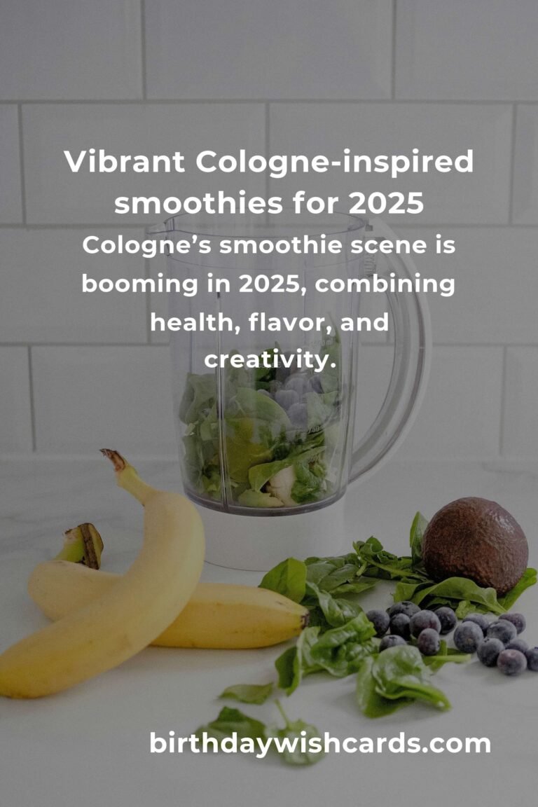 The Best Smoothie Recipes in Cologne for 2025: A Fresh Taste of the Future