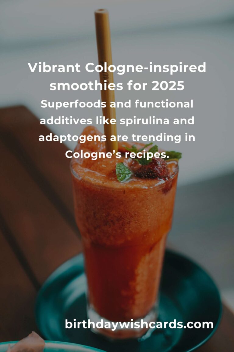 The Best Smoothie Recipes in Cologne for 2025: A Fresh Taste of the Future