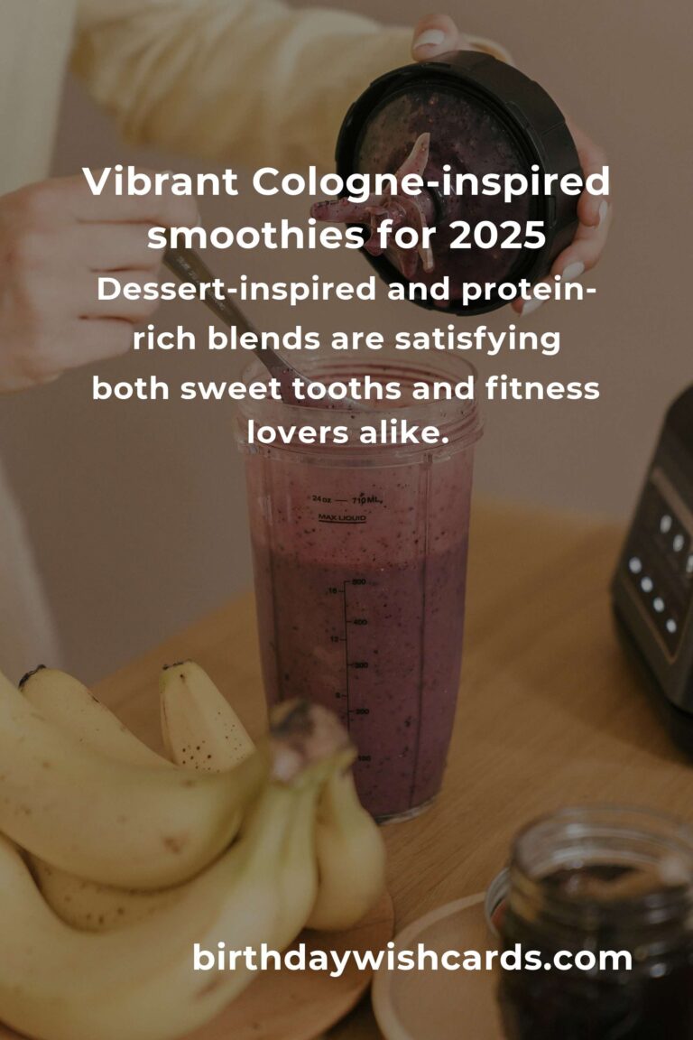The Best Smoothie Recipes in Cologne for 2025: A Fresh Taste of the Future