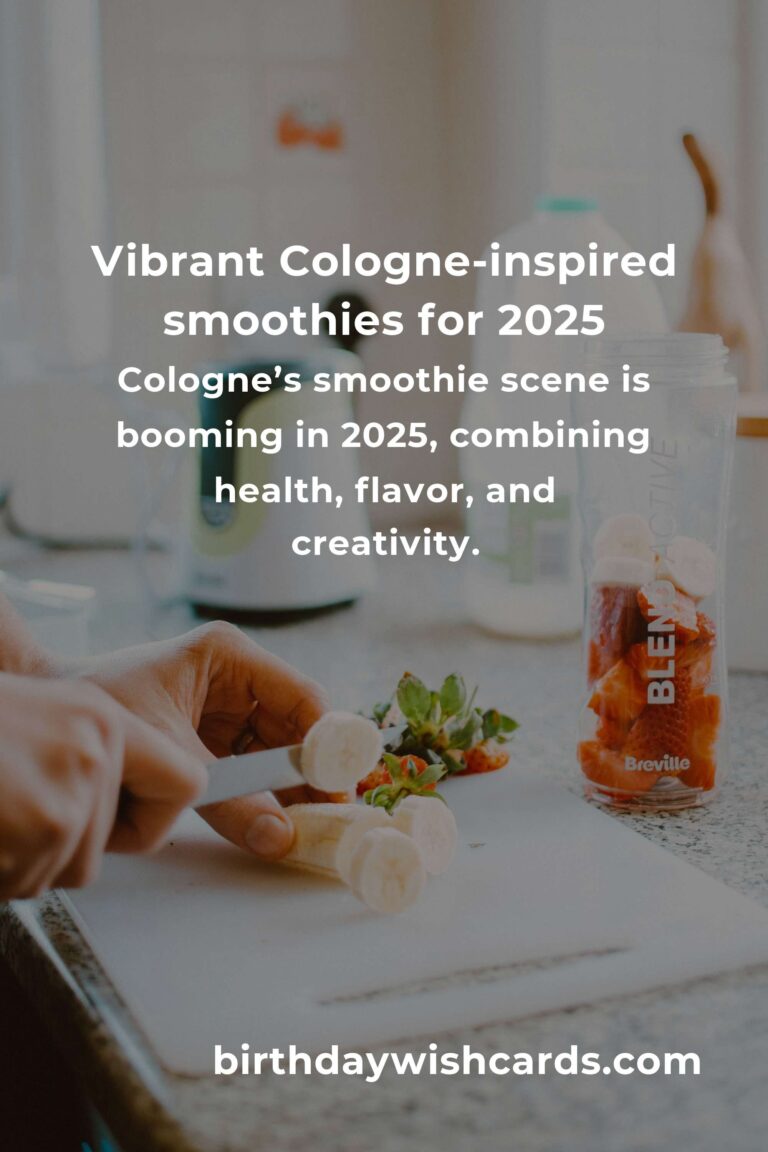 The Best Smoothie Recipes in Cologne for 2025: A Fresh Taste of the Future