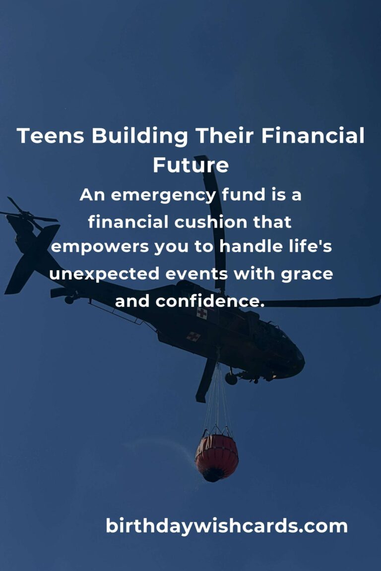 The Heartfelt Guide to Building an Emergency Fund for Teens: Secure Your Future with Confidence