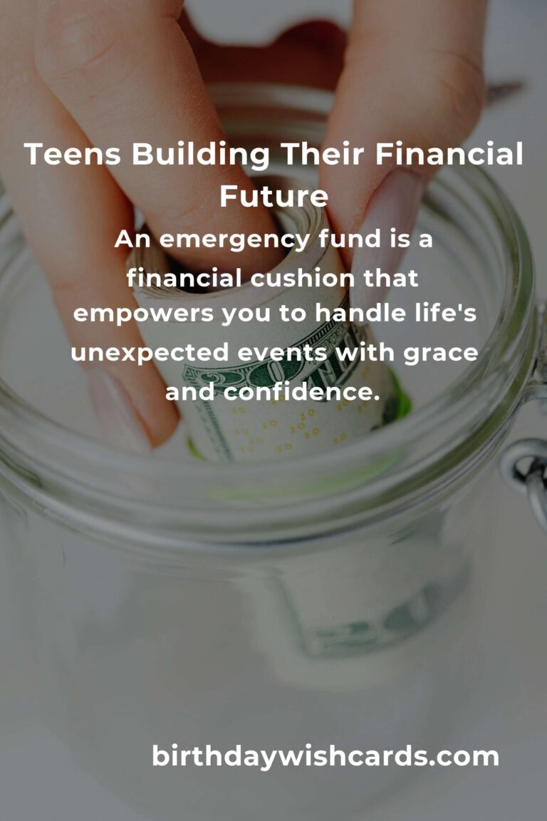 The Heartfelt Guide to Building an Emergency Fund for Teens: Secure Your Future with Confidence