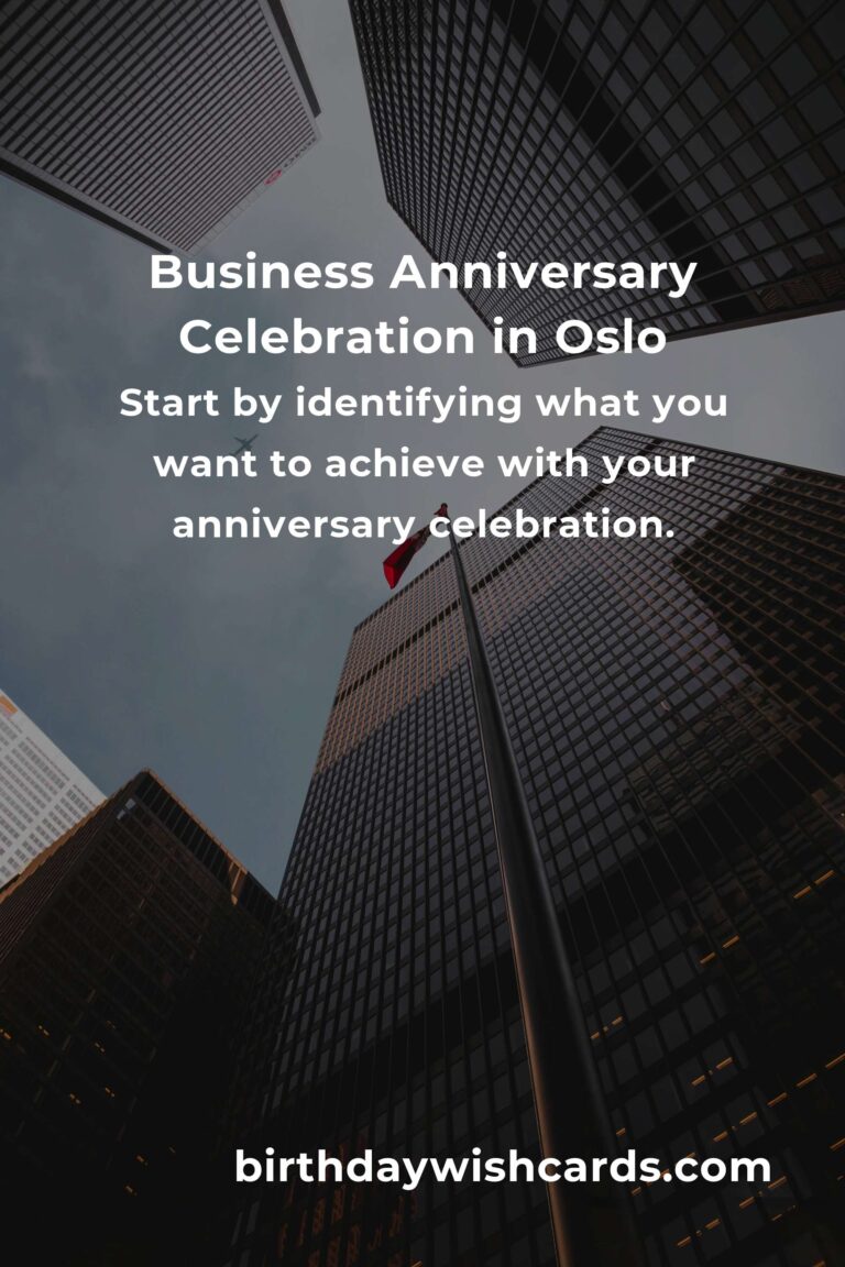 The Ultimate Business Anniversary Planning Guide in Oslo